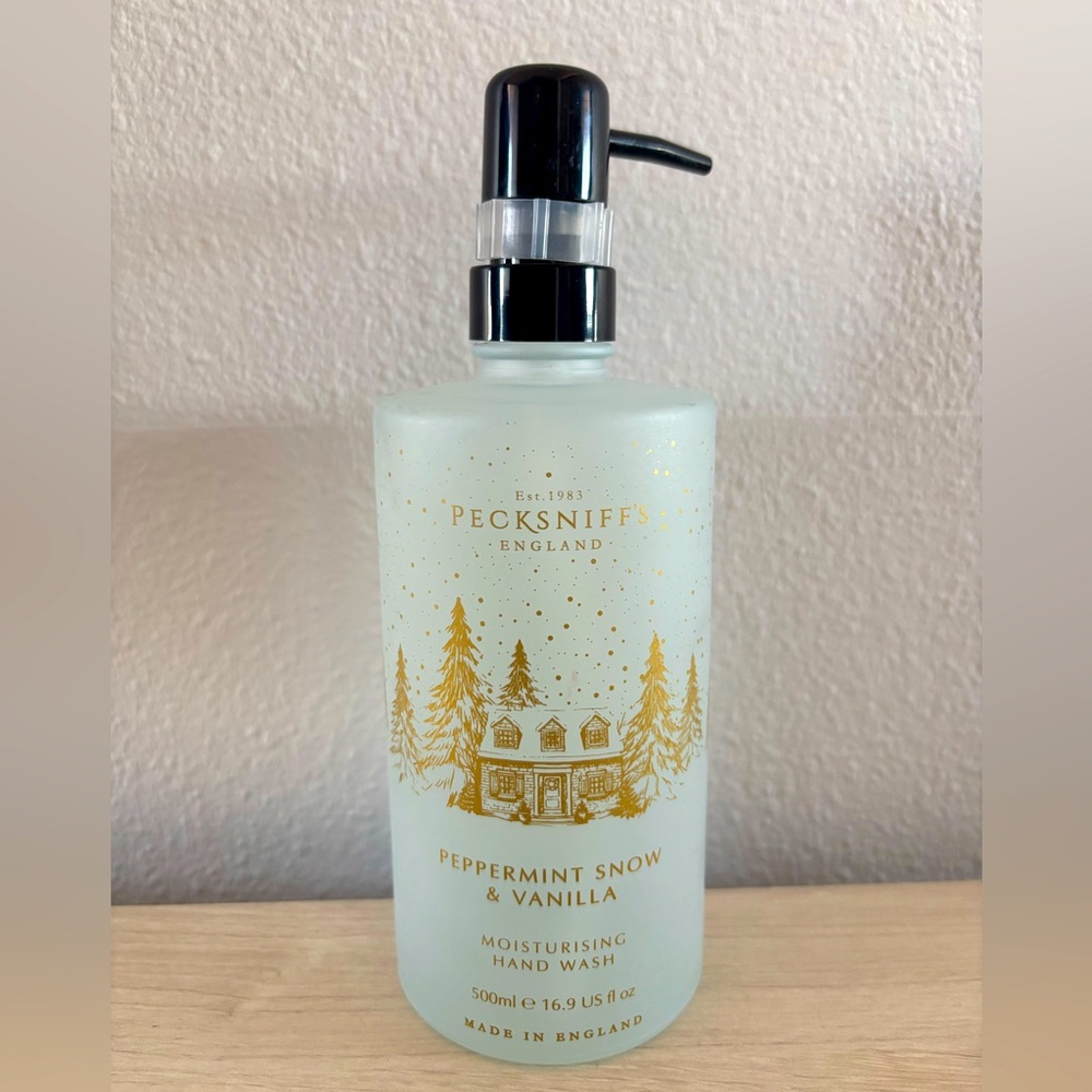 Pecksniffs Pecksniff’s Peppermint Snow and Vanilla Hand Wash Glass Bottle